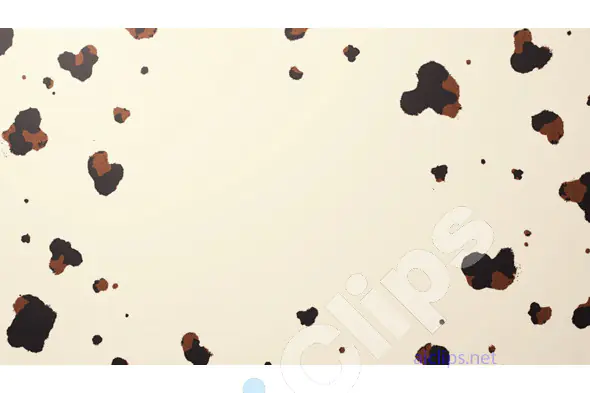 Abstract Cow Print Pattern on Beige Background