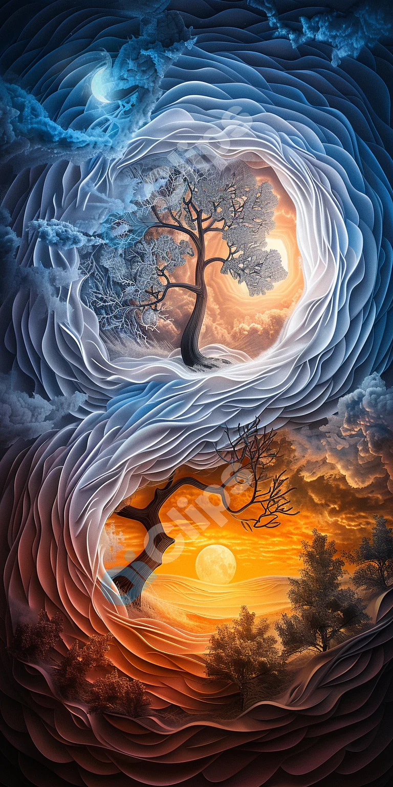 Yin Yang Nature Art