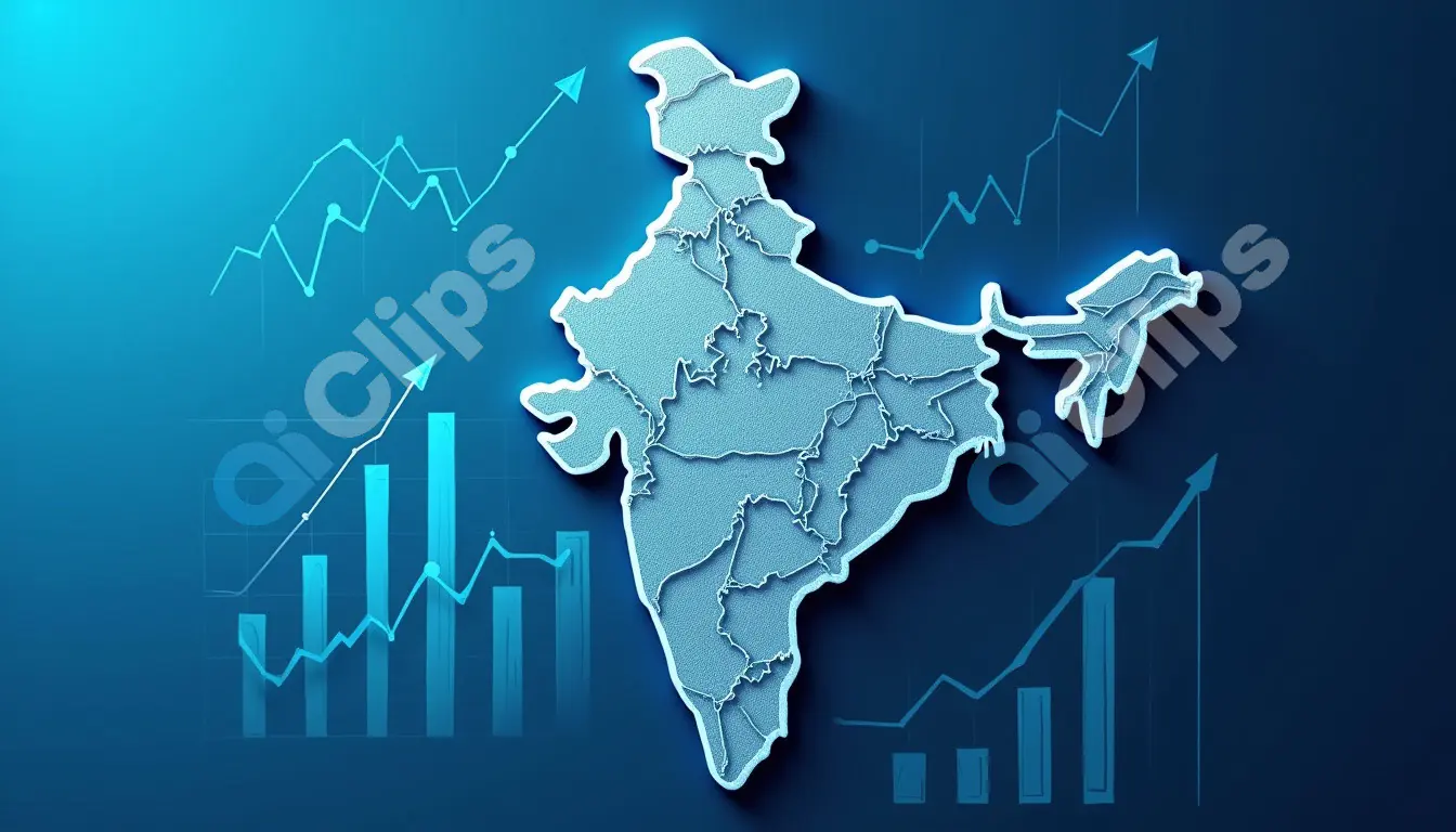 India Map with Financial Growth Indicators