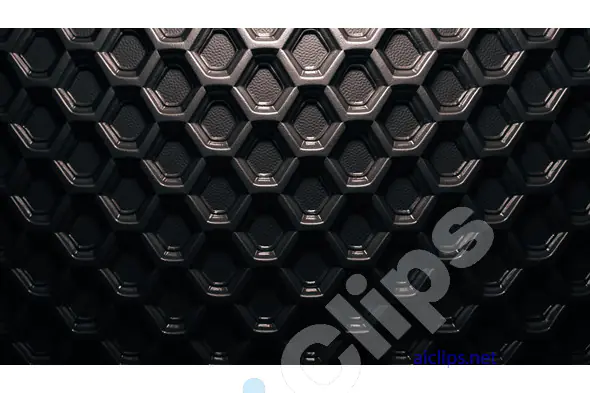 Dark Hexagonal Texture Background