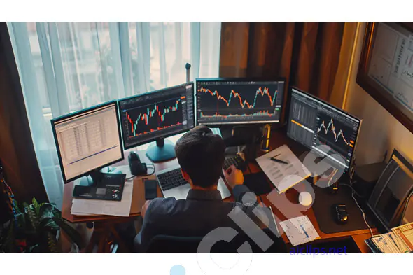 Stock Trader at Workstation