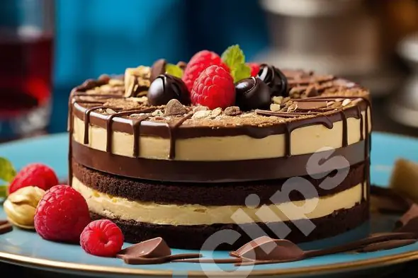Decadent Chocolate Raspberry Cake