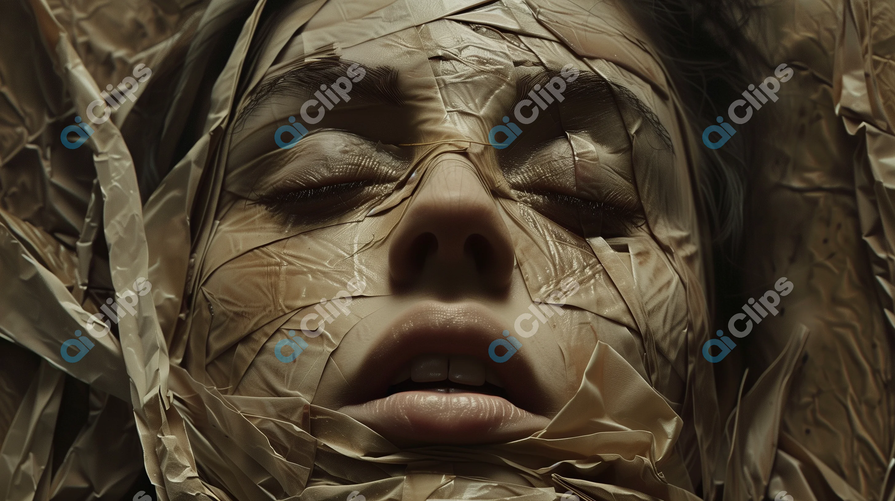 Wrapped Face Art