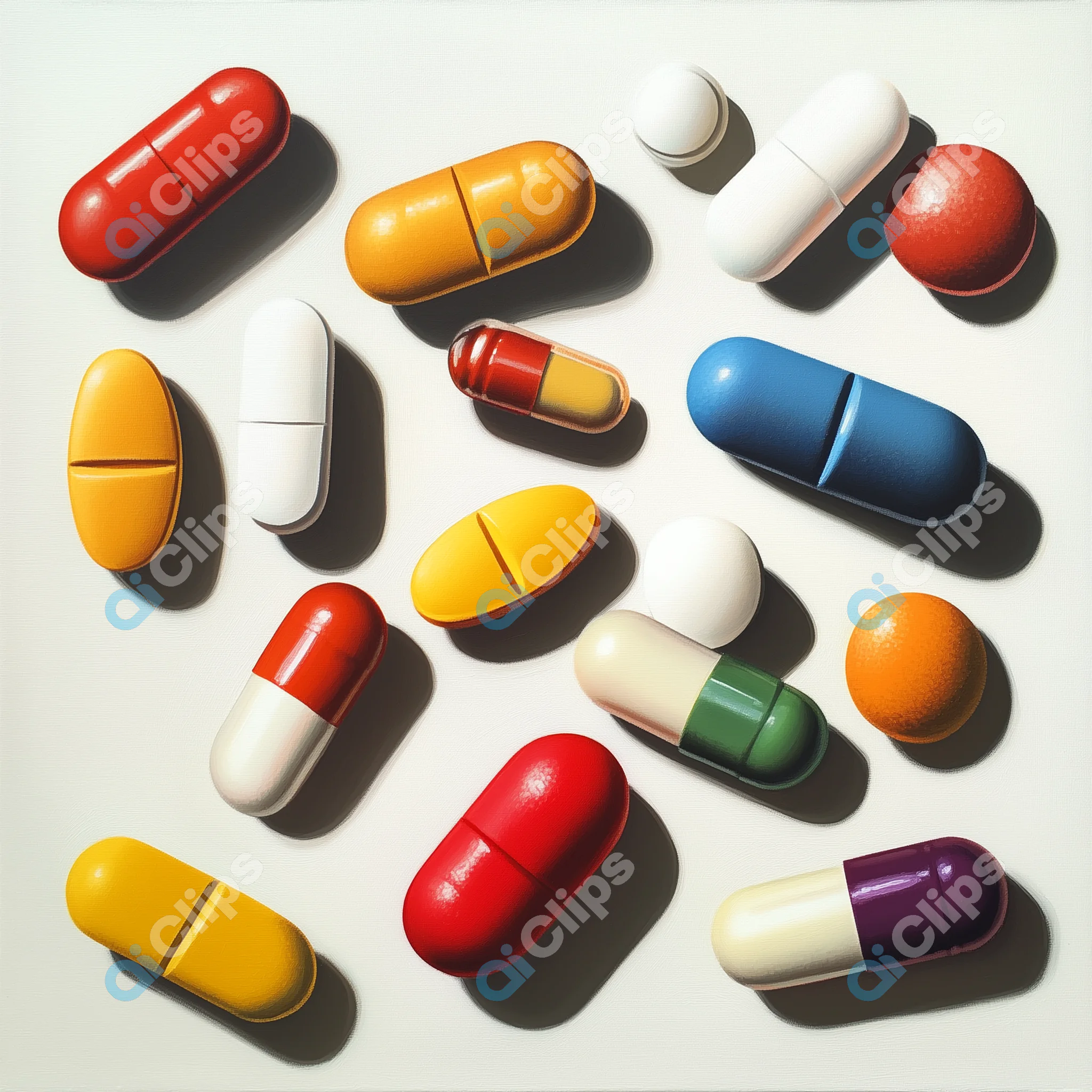 Colorful Capsules & Pills