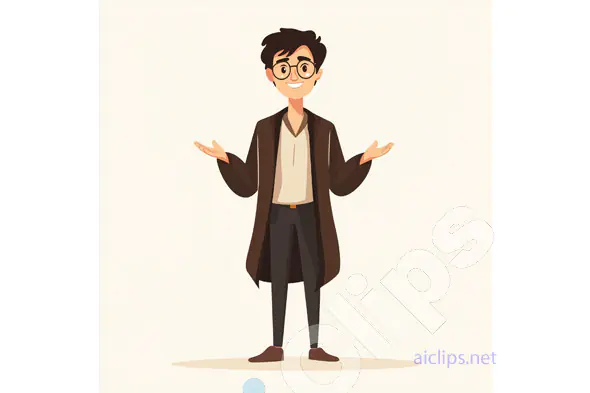 Friendly Man in Glasses