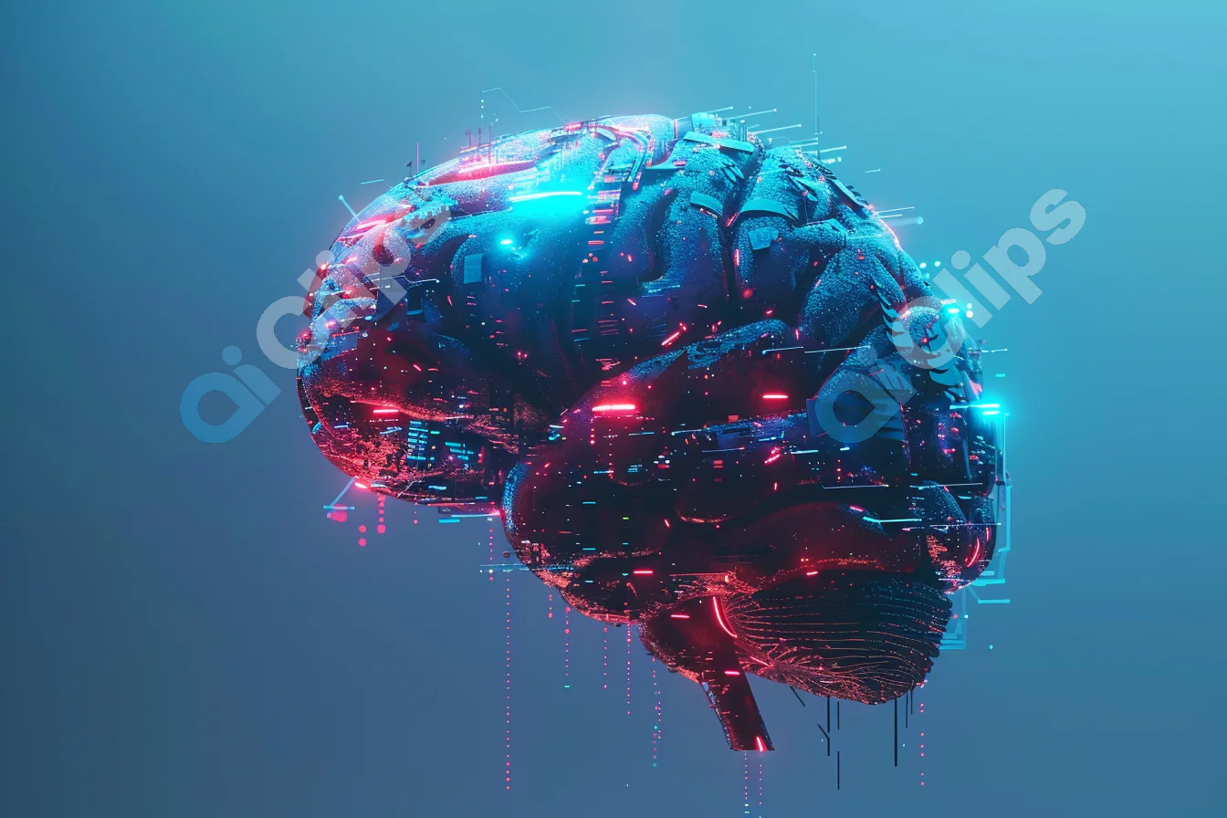 Futuristic Digital Brain