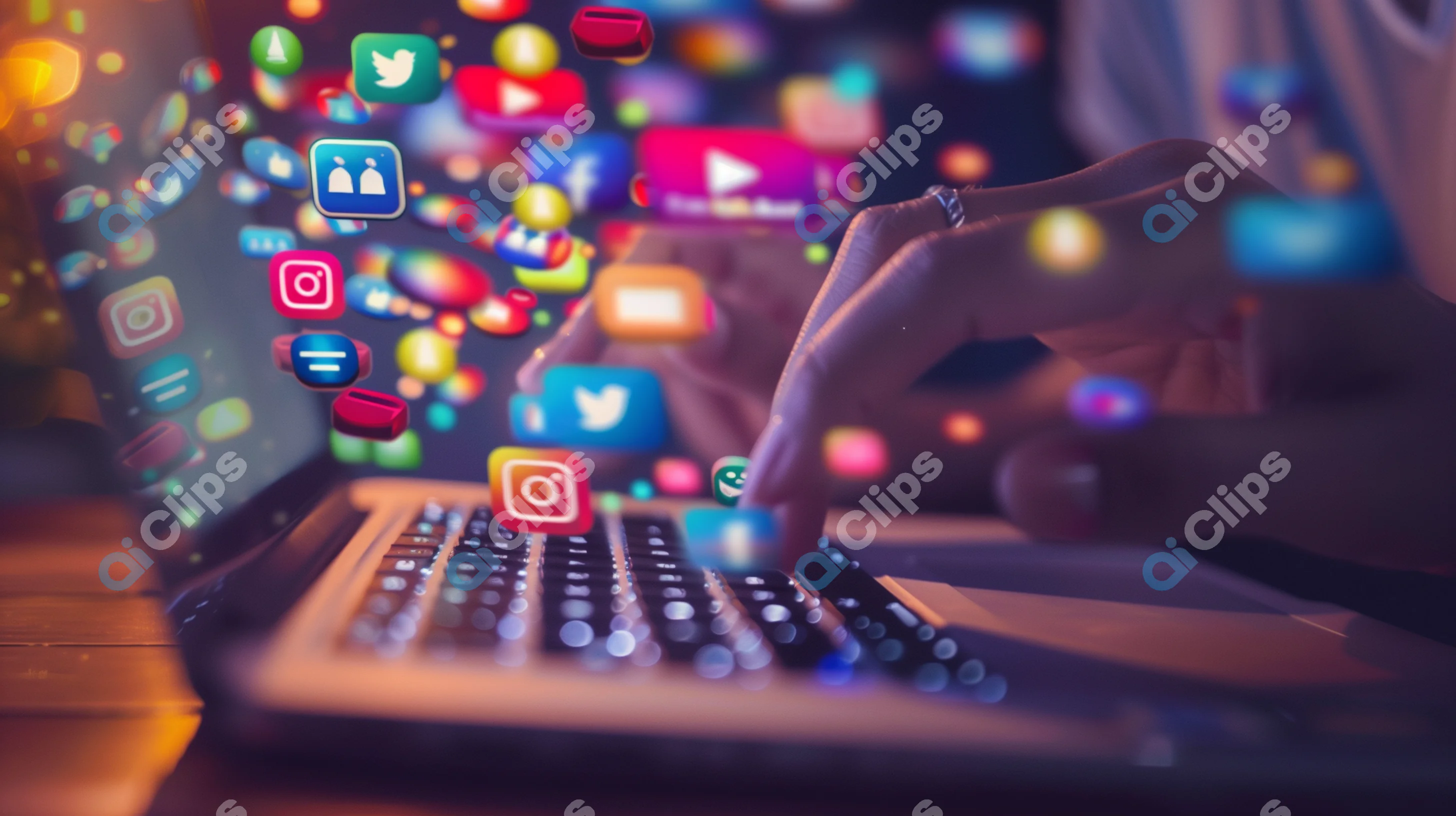 Social Media Engagement Concept