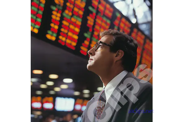 Stock Trader Analyzing Market Data