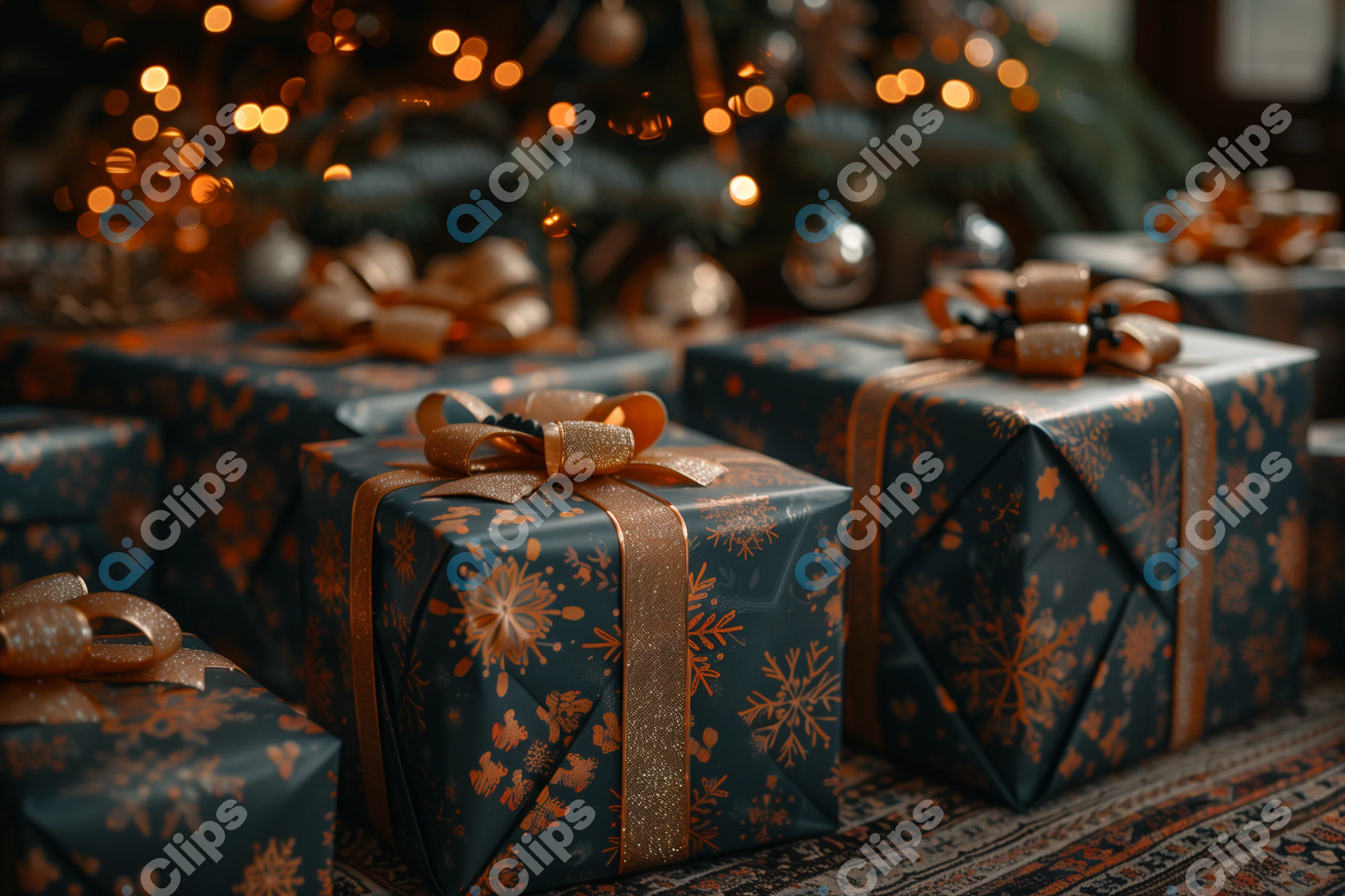 Festive Wrapped Gifts