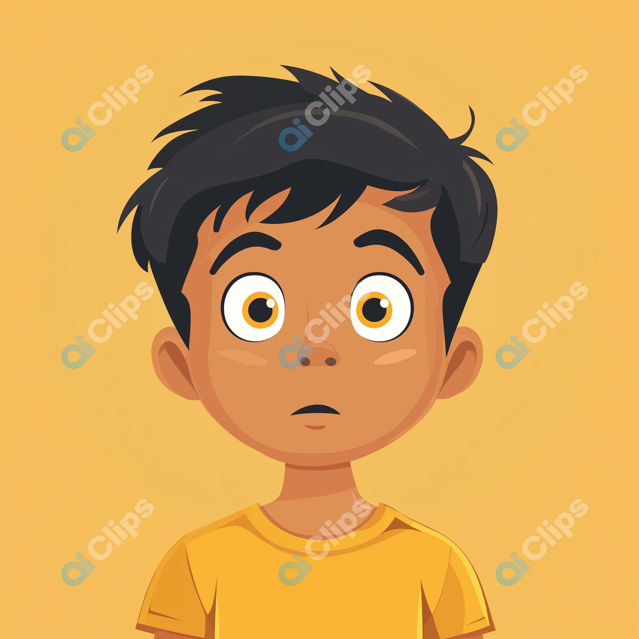 Surprised Boy Illustration