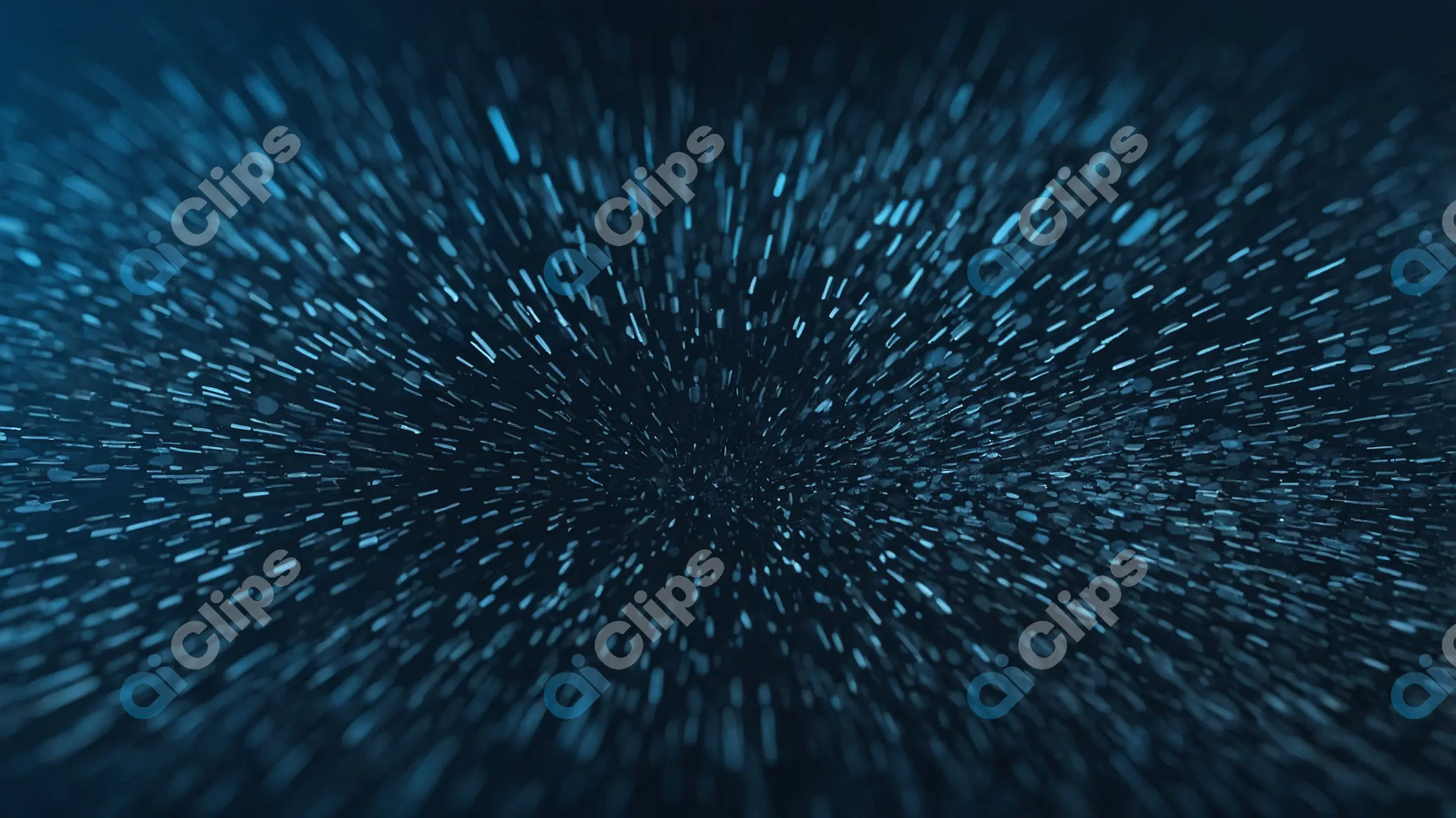 Dynamic Abstract Motion of Blue Particles