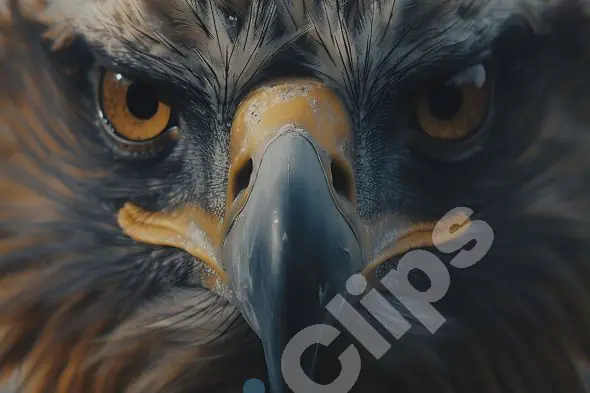Intense Eagle Close-Up