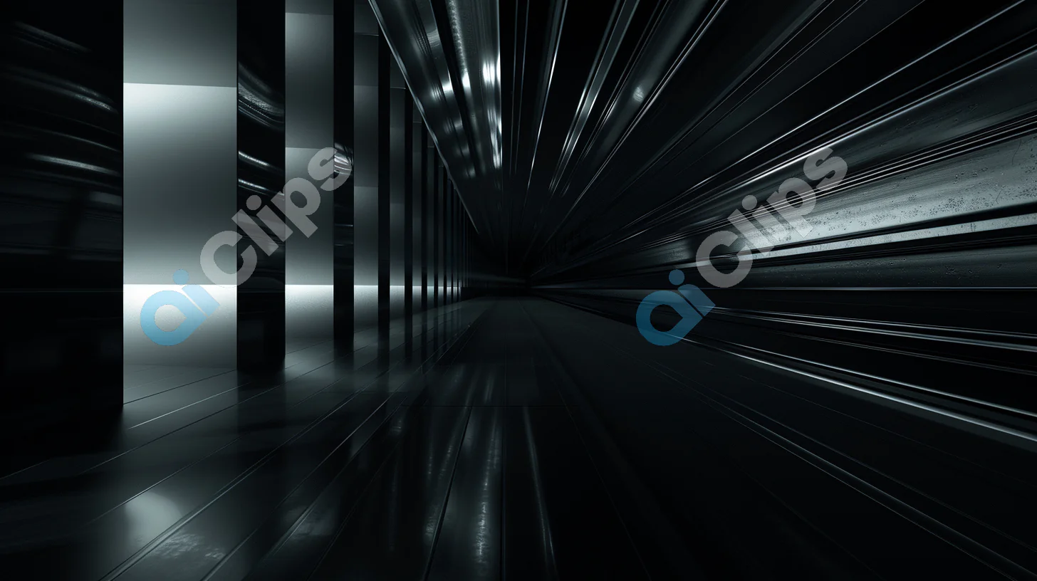 Dark Futuristic Corridor