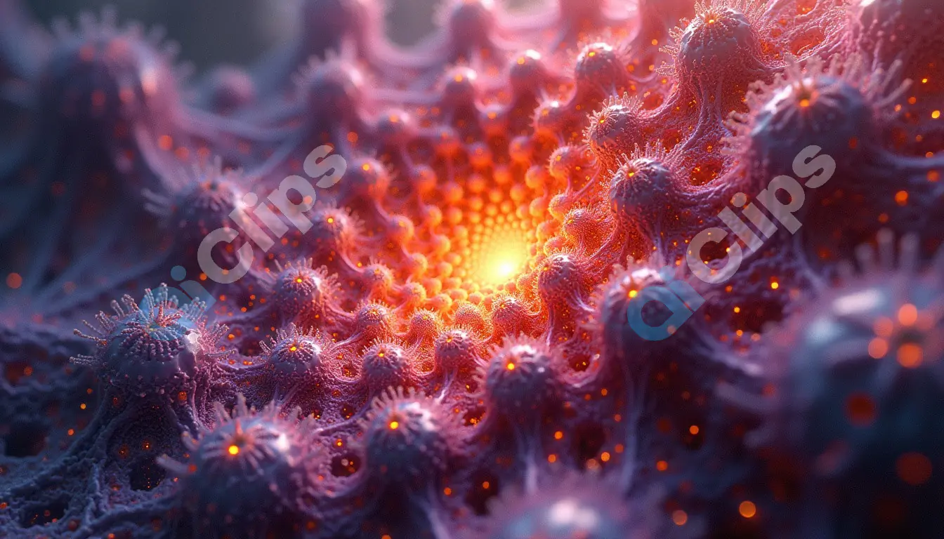 Abstract Bioluminescent Structure