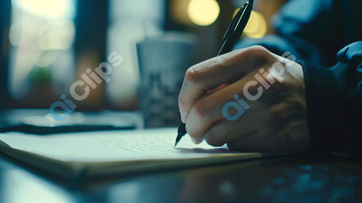 Writing in a Cozy Café