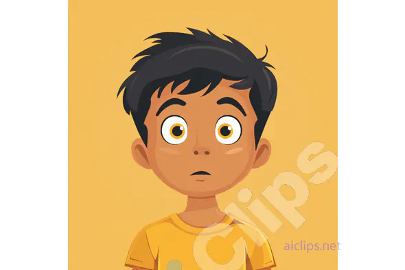 Surprised Boy Illustration