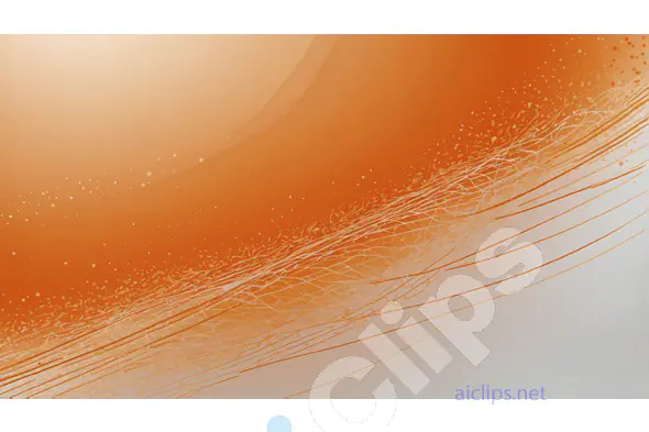 Minimalist Abstract Orange Wave Design