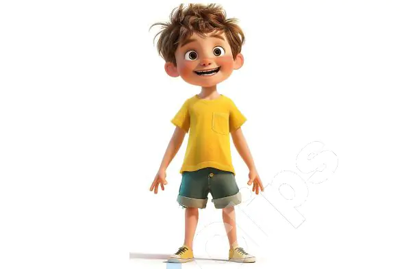 Happy Animated Boy