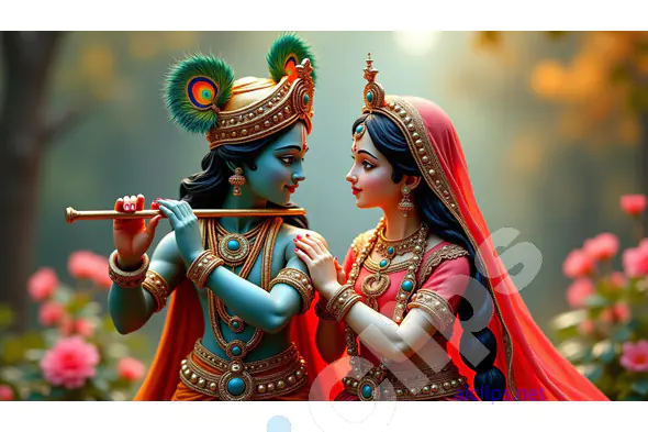 Divine Love of Radha and Krishna