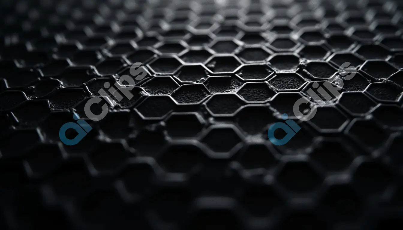 Dark Honeycomb Mesh Texture