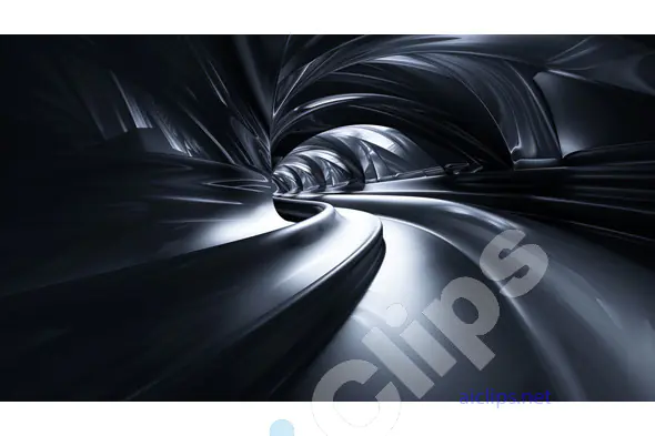 Futuristic Twisting Tunnel