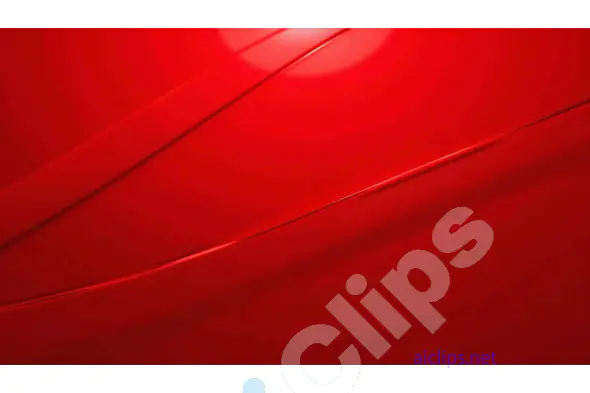 Glossy Red Abstract Background with Soft Curves