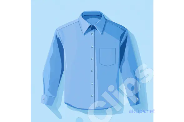 Blue Dress Shirt Illustration