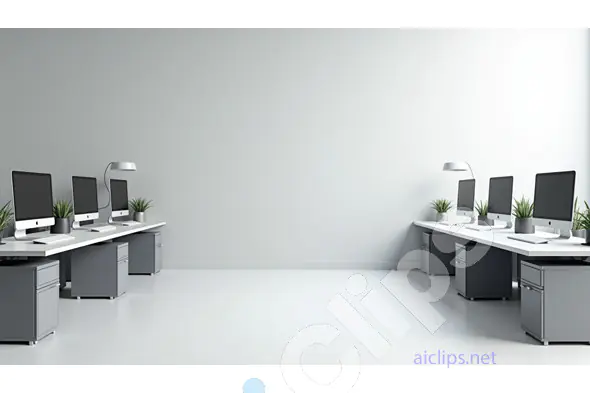 Sleek and Modern Office Setup with Minimalist Design