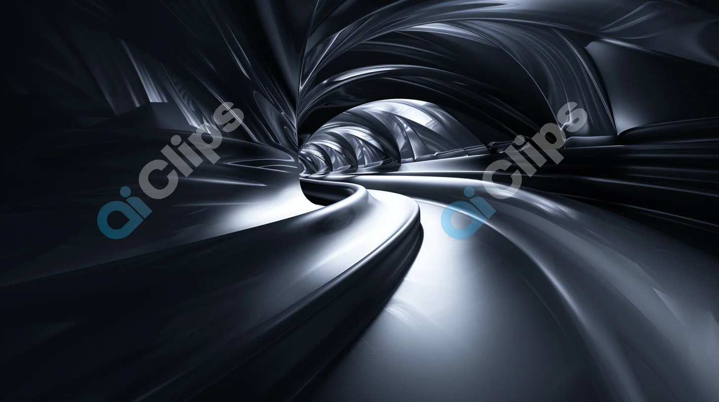 Futuristic Twisting Tunnel