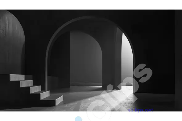 Minimalist Arched Interior