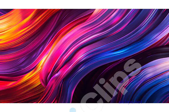 Vibrant Abstract Fluid Waves