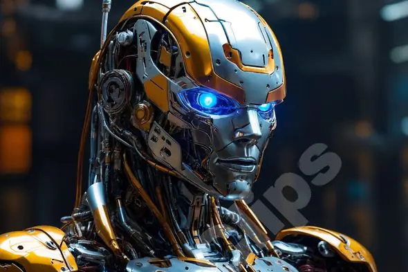 Futuristic Humanoid Robot