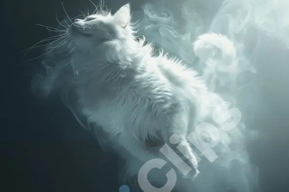 Ethereal White Cat