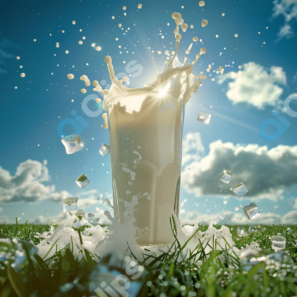 Milk Splash in Nature