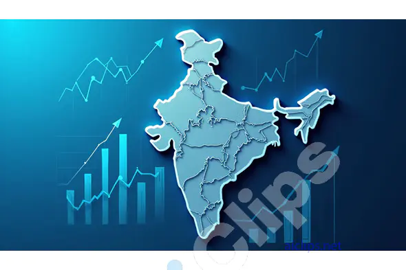 India Map with Financial Growth Indicators