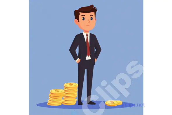 Businessman with Coins