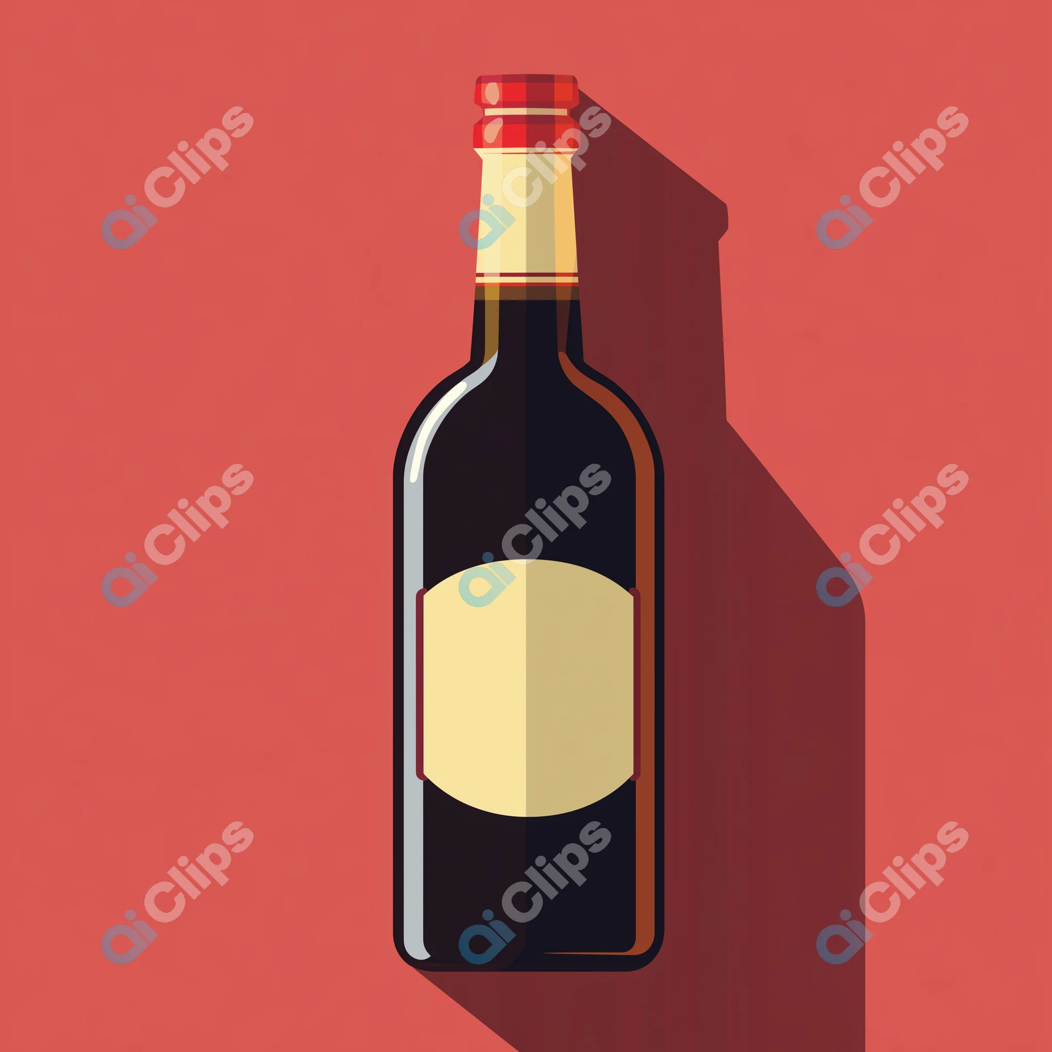 Wine Bottle Illustration