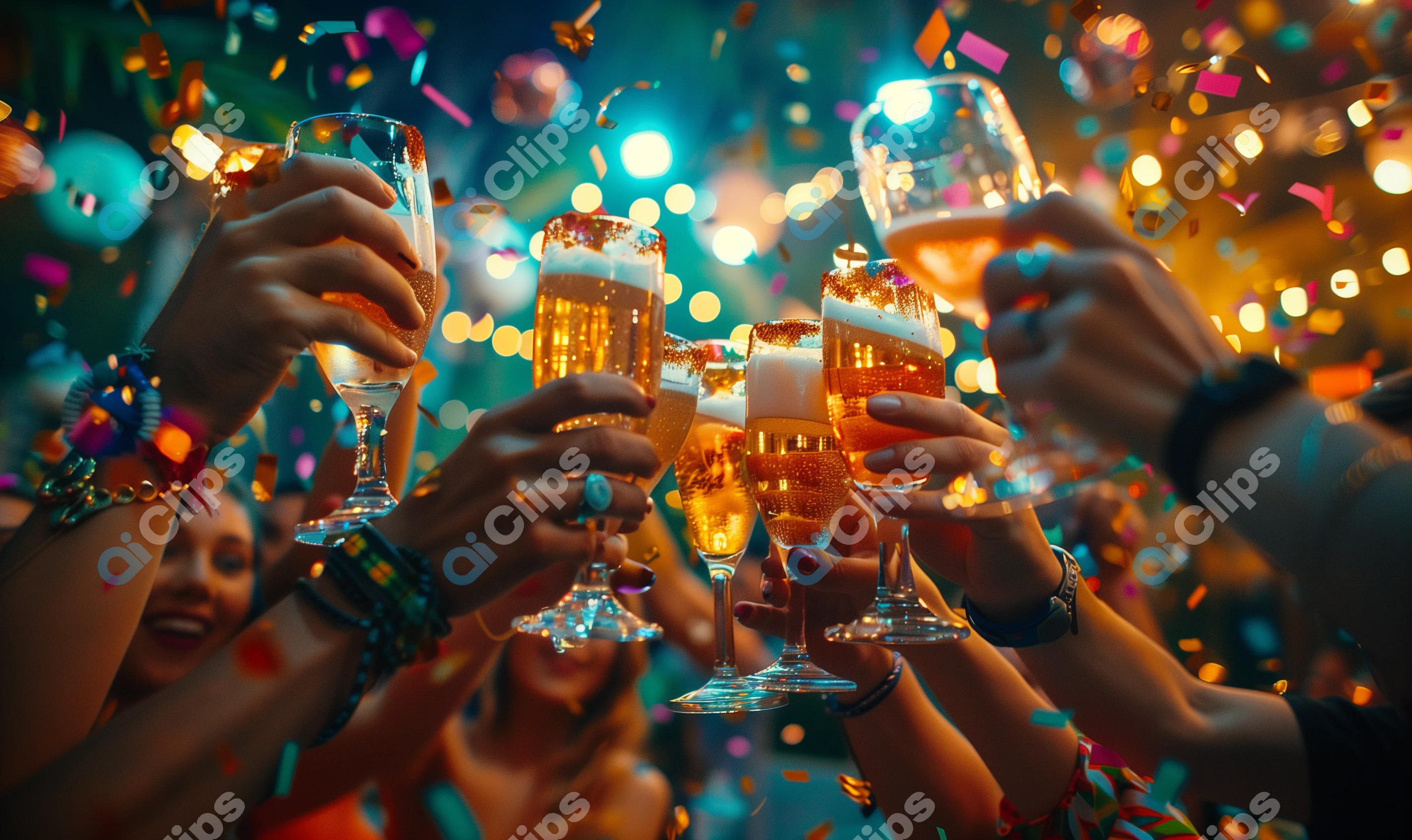 Party Celebration with Toasts