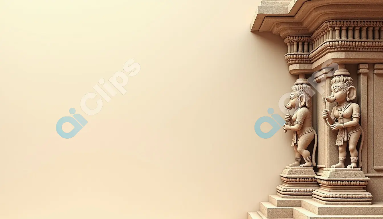 Intricately Carved Temple Architecture with Elephant Sculptures
