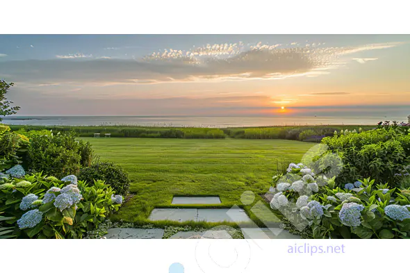 Garden Path to Sunset