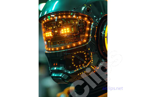 High-Tech Robot Helmet