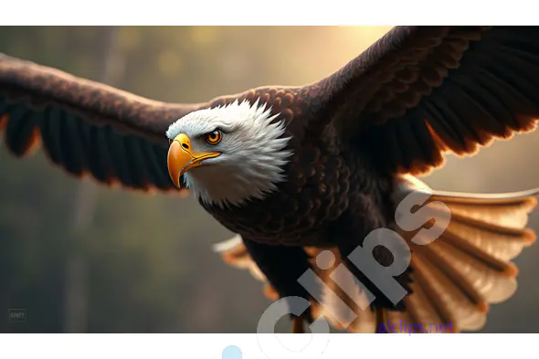Majestic Bald Eagle in Flight