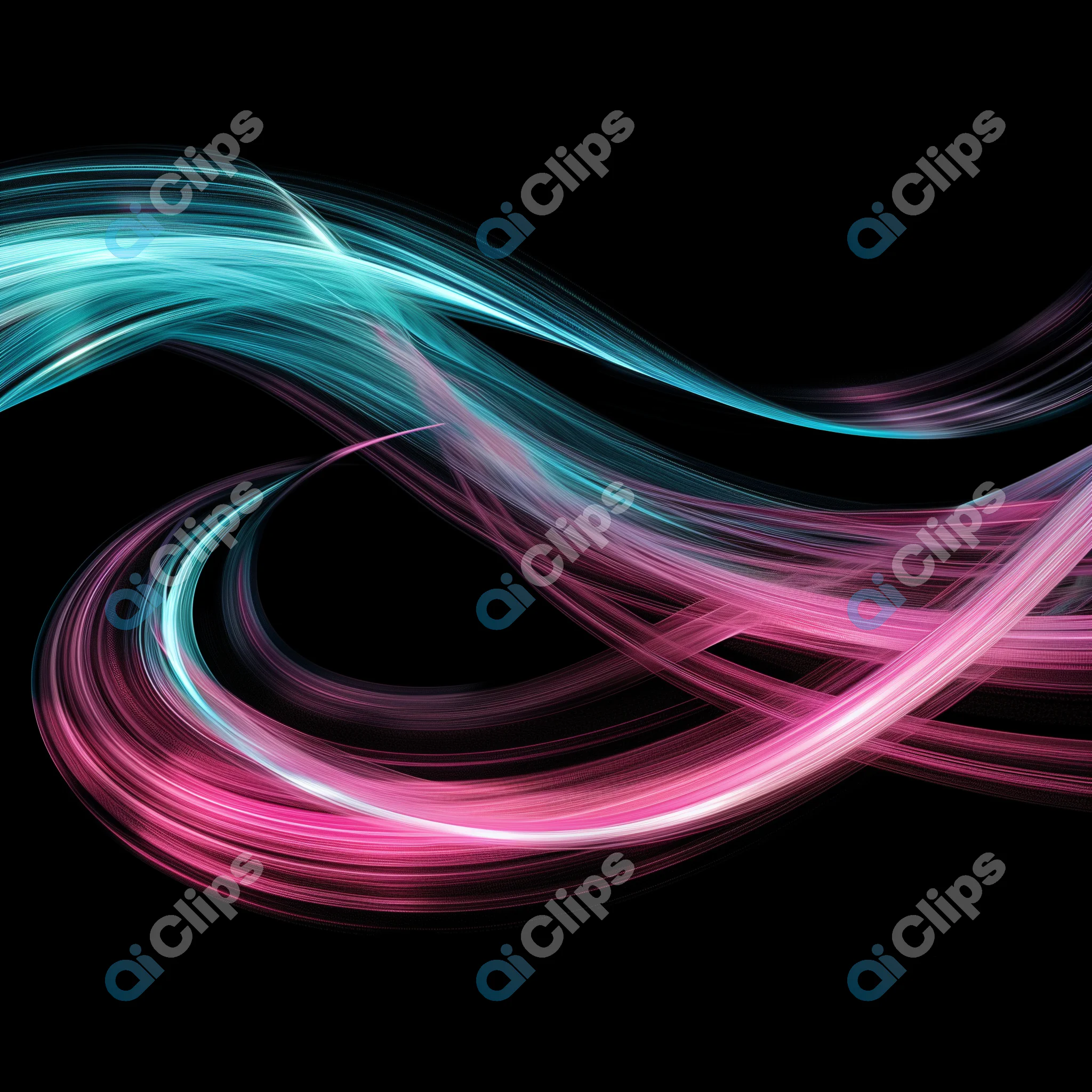 Dynamic Neon Light Trails