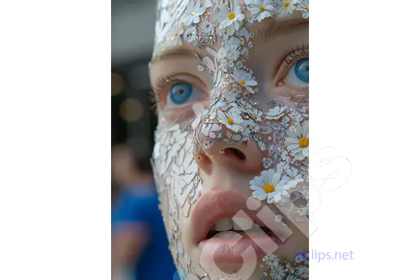 Floral Face Art