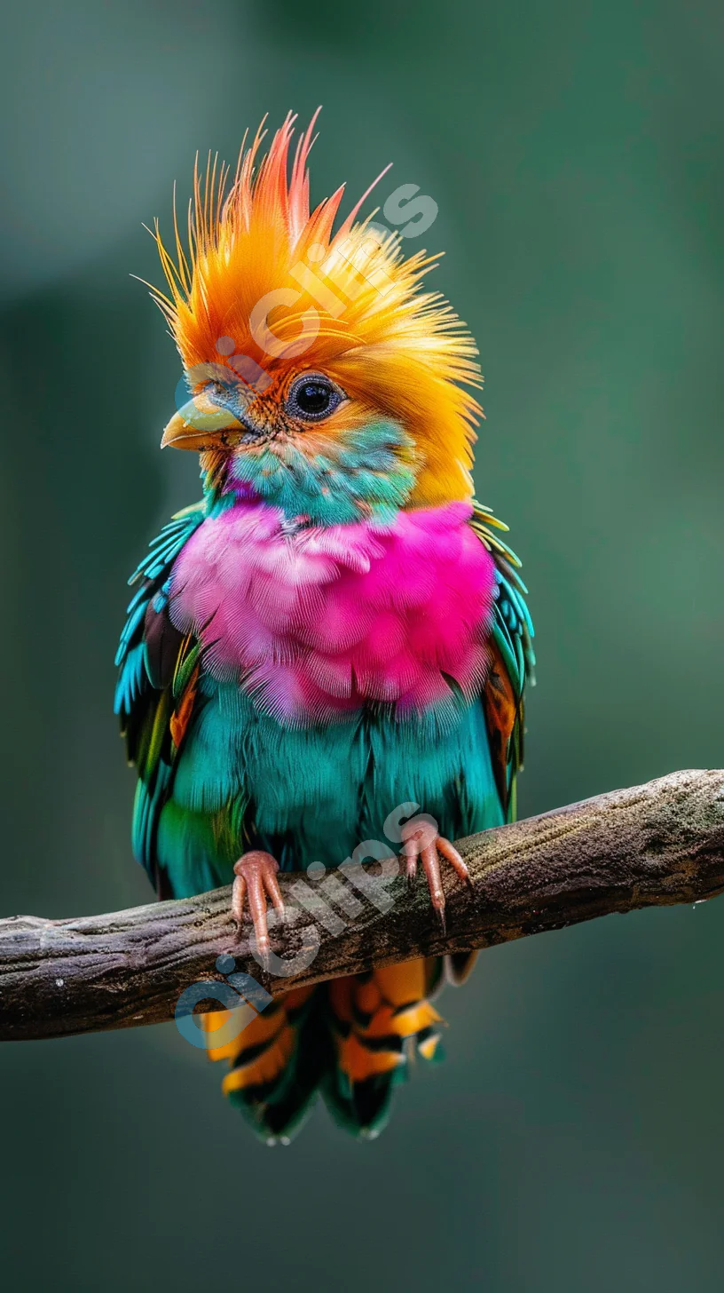 Vibrant Tropical Bird