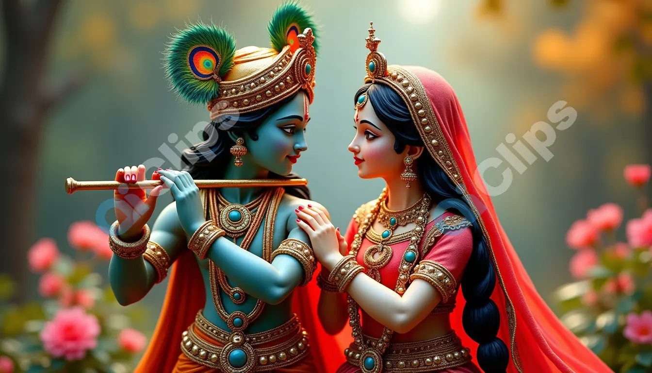 Divine Love of Radha and Krishna