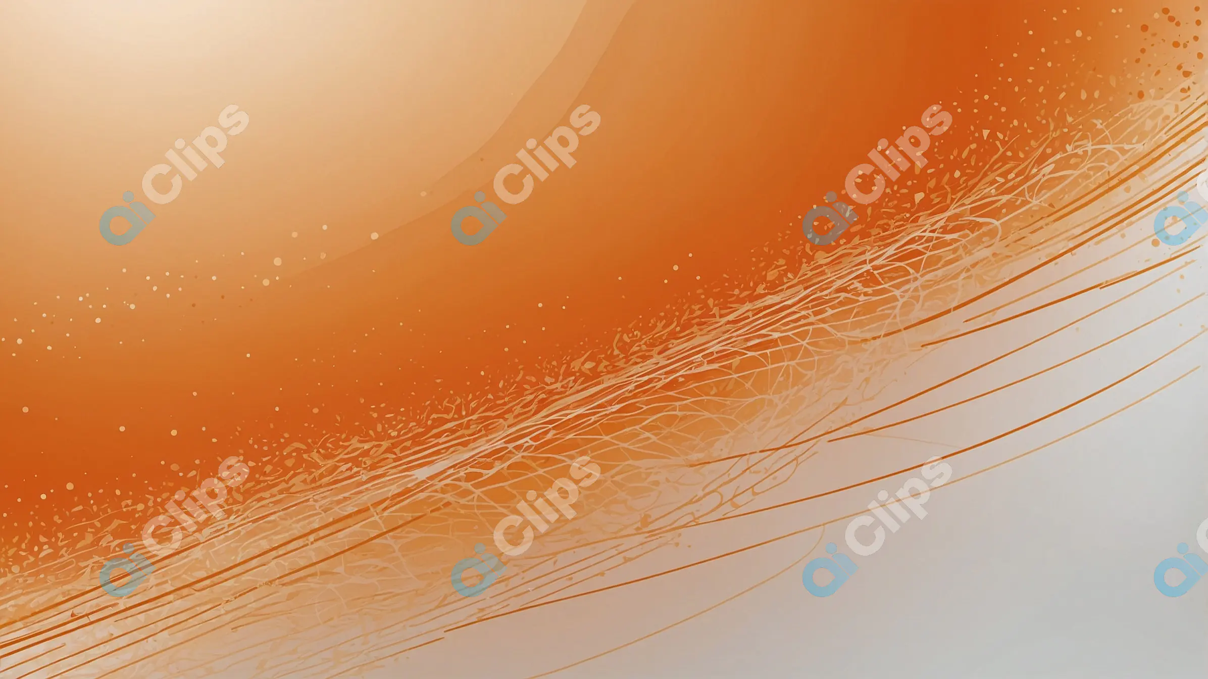 Minimalist Abstract Orange Wave Design