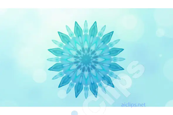 Radiant Blue Mandala Design on Soft Gradient Background