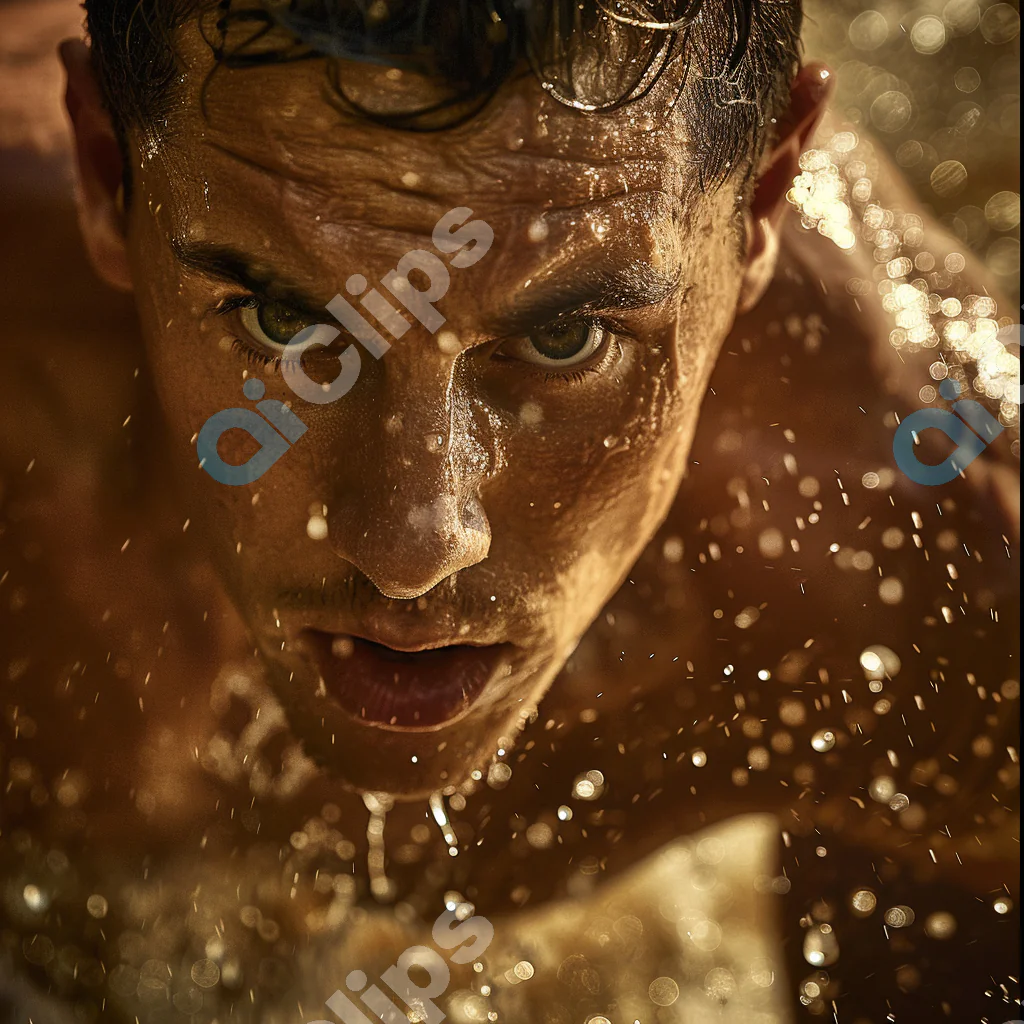 Intense Athlete Focus