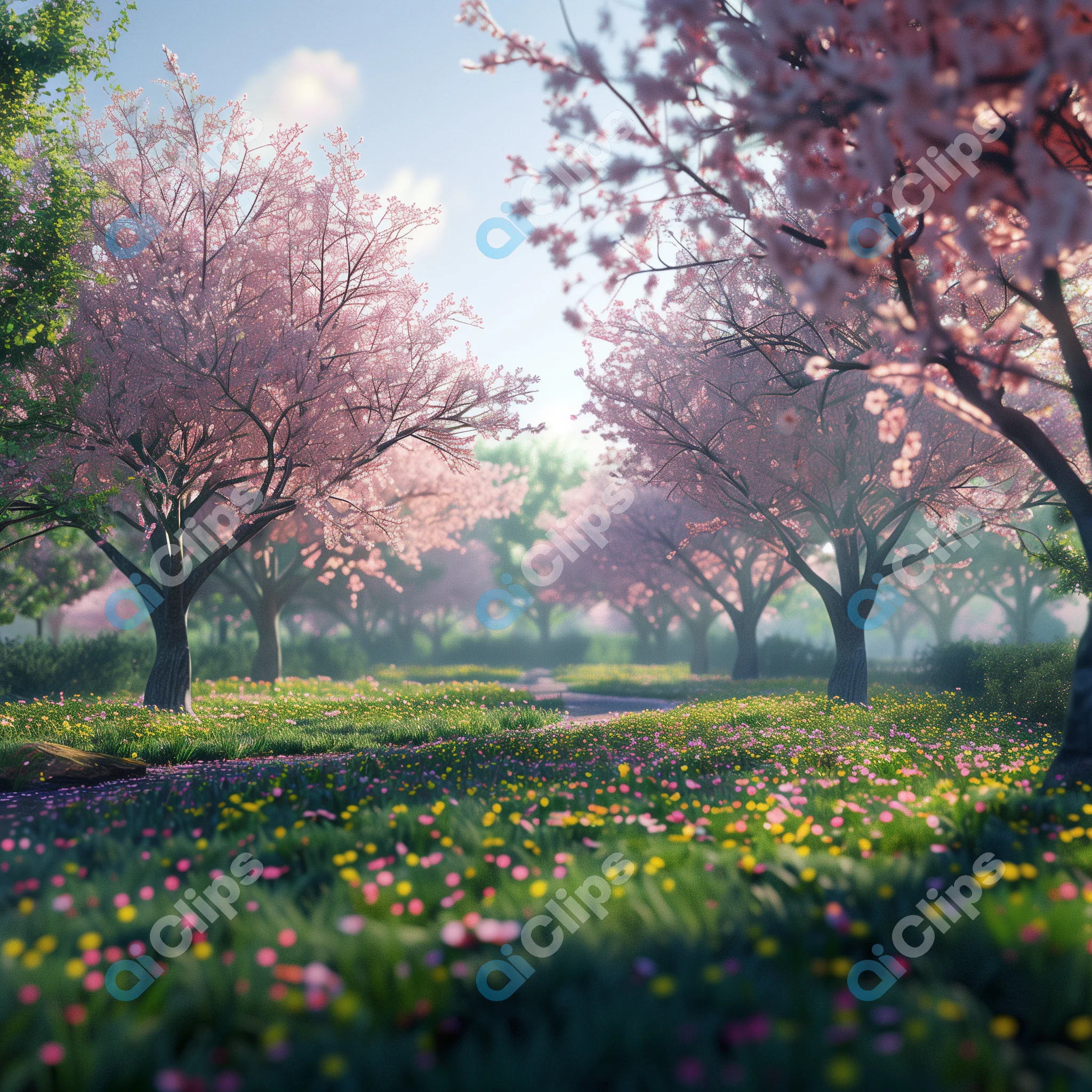 Cherry Blossom Grove